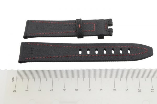 Maurice Lacroix Pontos S Extreme PT6028 PT6008 Band mit Dornschliesse 22 mm Schwartz Rot – Bild 3