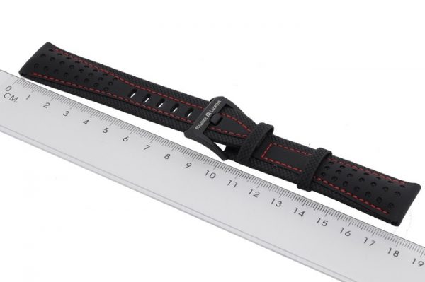 Maurice Lacroix Pontos S Extreme PT6028 PT6008 Band mit Dornschliesse 22 mm Schwartz Rot