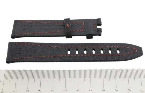 Maurice Lacroix Pontos S PT6028 band 22 mm zwart rood - Afbeelding 2