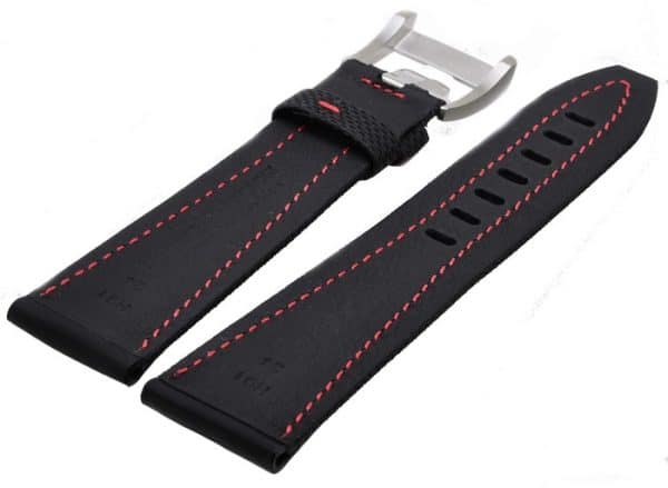 Maurice Lacroix Pontos S Extreme PT6009 Uhr Band 24 mm Schwartz Rot – Bild 3