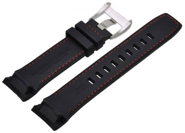 maurice lacroix PT6008-PT6018-strap-band-Rubber-RED-22-mm