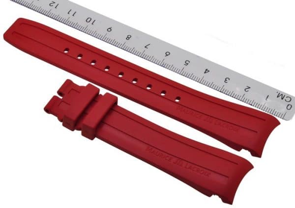 Maurice-Lacroix-Pontos-Rubber-Strap-21-mm-PT6188-PT6118-Red