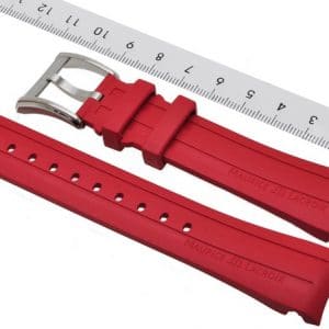 Maurice-Lacroix-Pontos-Rubber-Strap-21-mm-buckle-PT6188-PT6118-Red