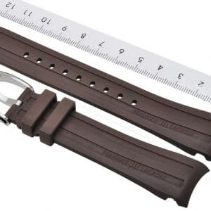 Maurice-Lacroix-Pontos-Rubber-Strap-Buckle-21-mm-PT6188-PT6118-Brown