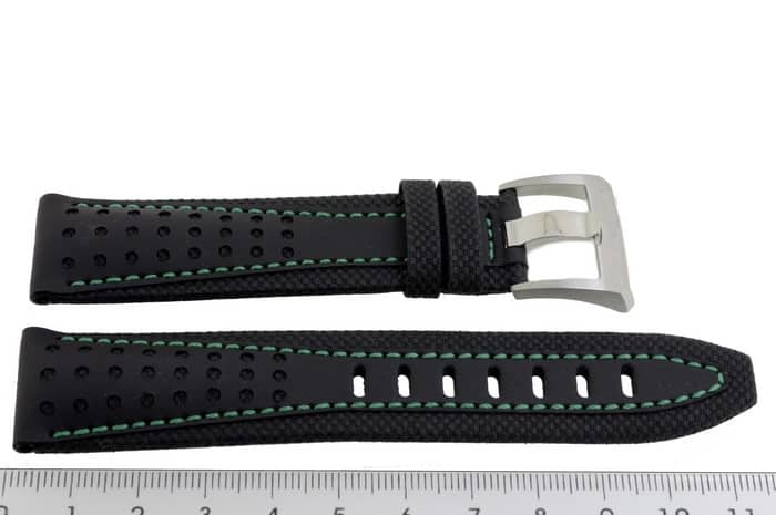 Maurice Lacroix Pontos S 22 mm strap Green buckle