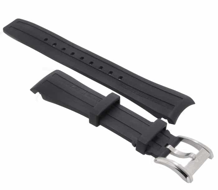 Maurice Lacroix Pontos PT6178 PT6188 PT6118 Black rubber strap 21 mm
