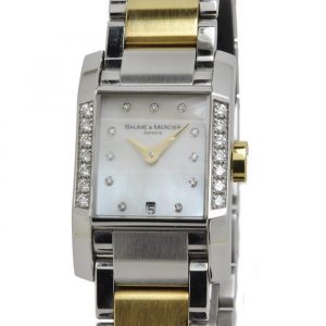 Baume & Mercier dames horloge staal goud DIAMONDS MOA08599