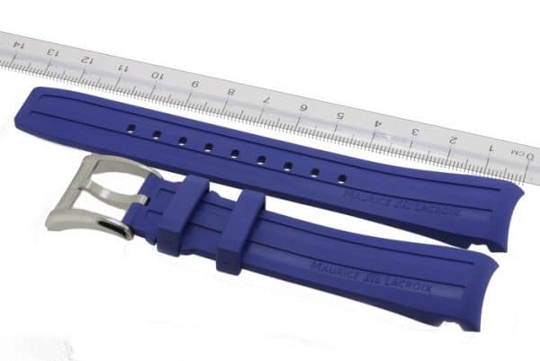 Maurice-Lacroix-Pontos-Rubber-Strap-21-mm-PT6188-PT6118-Blue