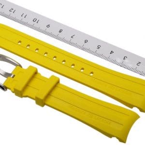 Maurice-Lacroix-Pontos-Rubber-Strap-21-mm-buckle-PT6188-PT6118-Yellow