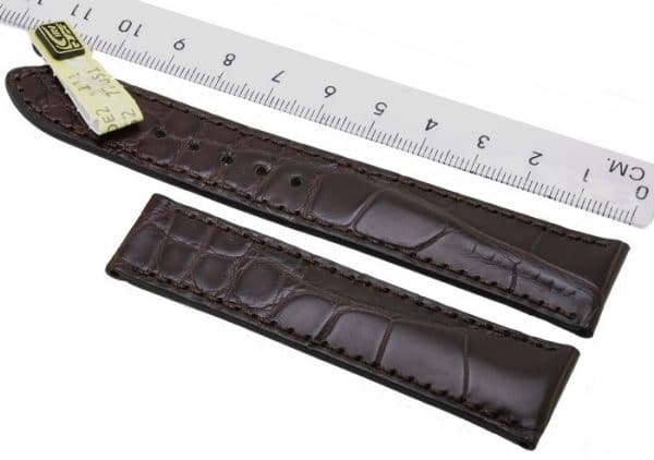 Maurice-Lacroix-Kroko-Croco-strap-20-mm-Dark-Brown