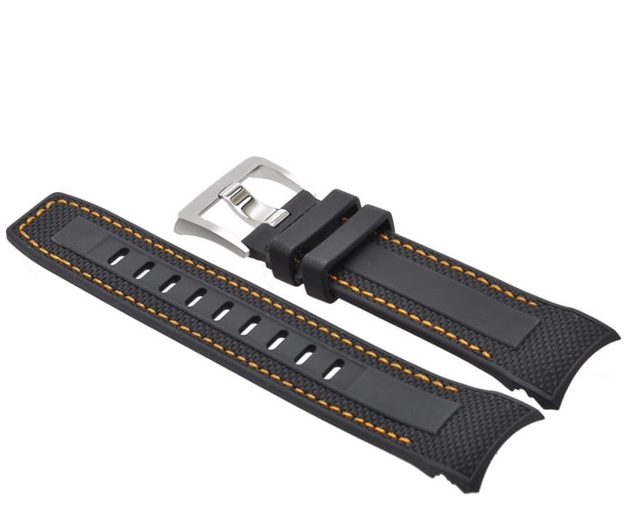 Maurice Lacroix Pontos S PT6008 PT6018 rubber horlogeband 22 mm Oranje
