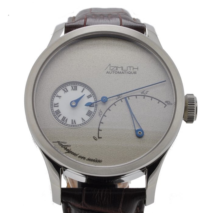 Azimuth Regulateur Retrograde Minutes Frost Grey dial