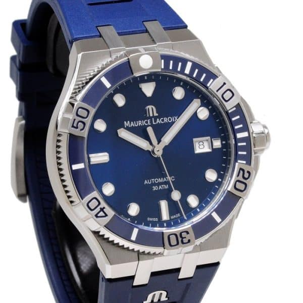 Maurice Lacroix Aikon Blauw Automaat Horloge 43 mm AI6058-SS001-430 - Afbeelding 5