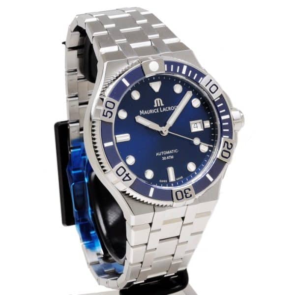 Maurice Lacroix Aikon Blauw Automaat Horloge 43 mm AI6058-SS002-430 - Afbeelding 3