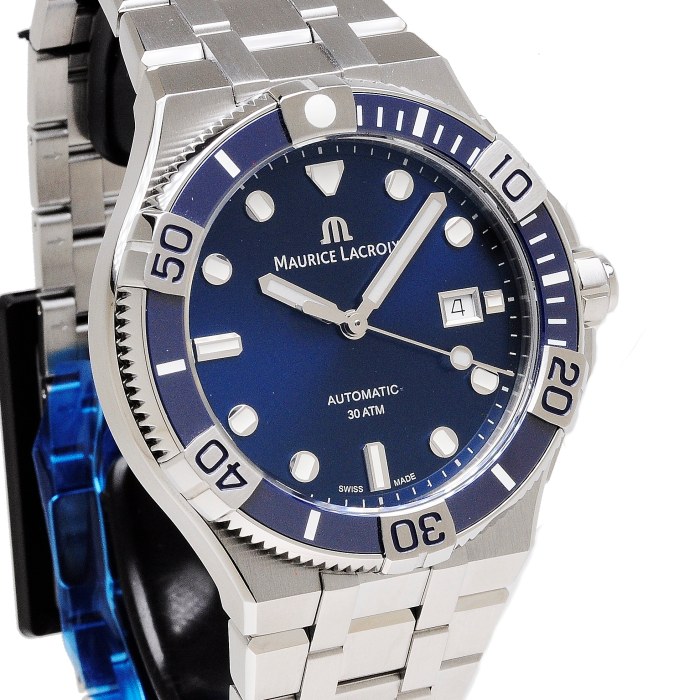 Maurice Lacroix Aikon Blue Automatic 43 mm Watch bracelet AI6058-SS002-430 w