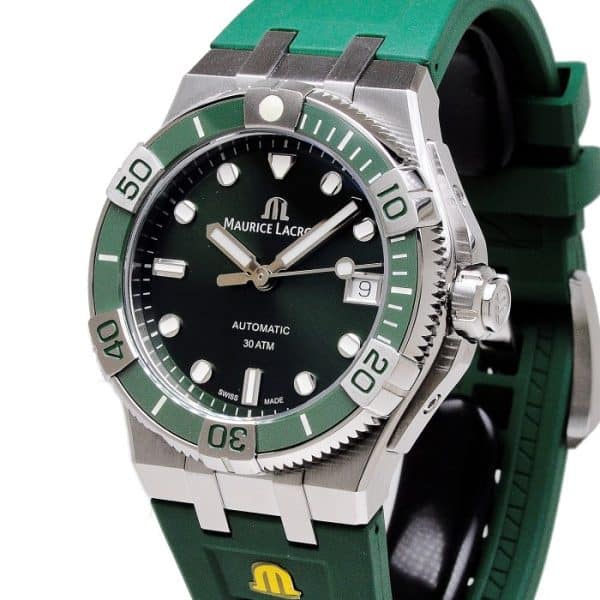 Maurice Lacroix Aikon Green Dial Automatic Watch 38 mm AI6057-SSL50-630 - Image 4