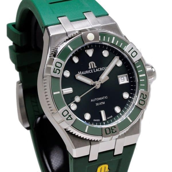 Maurice Lacroix Aikon Green Dial Automatic Watch 38 mm AI6057-SSL50-630 w