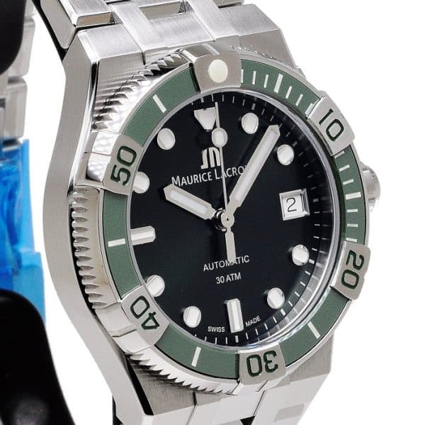 Maurice Lacroix Aikon Grün Automatik Uhr 38 mm AI6057-SSL52-630 – Bild 5