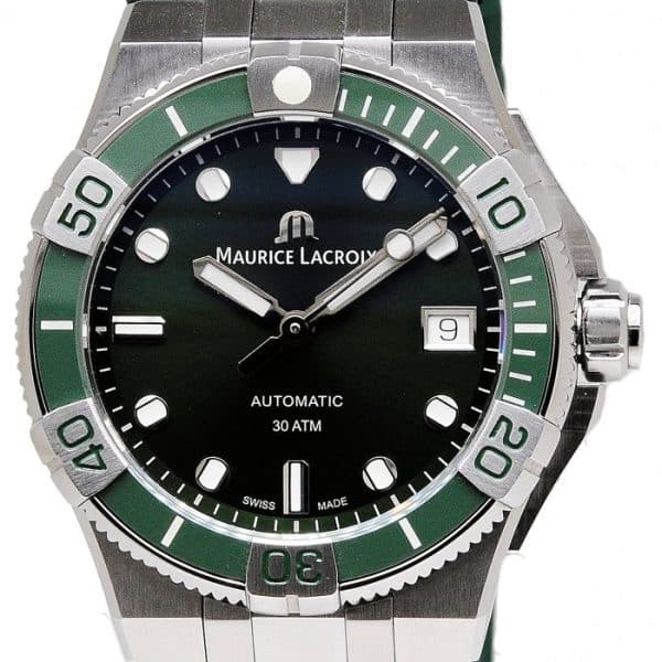 Maurice Lacroix Aikon Green Dial Automatic Watch 38 mm AI6057-SSL52-630-4